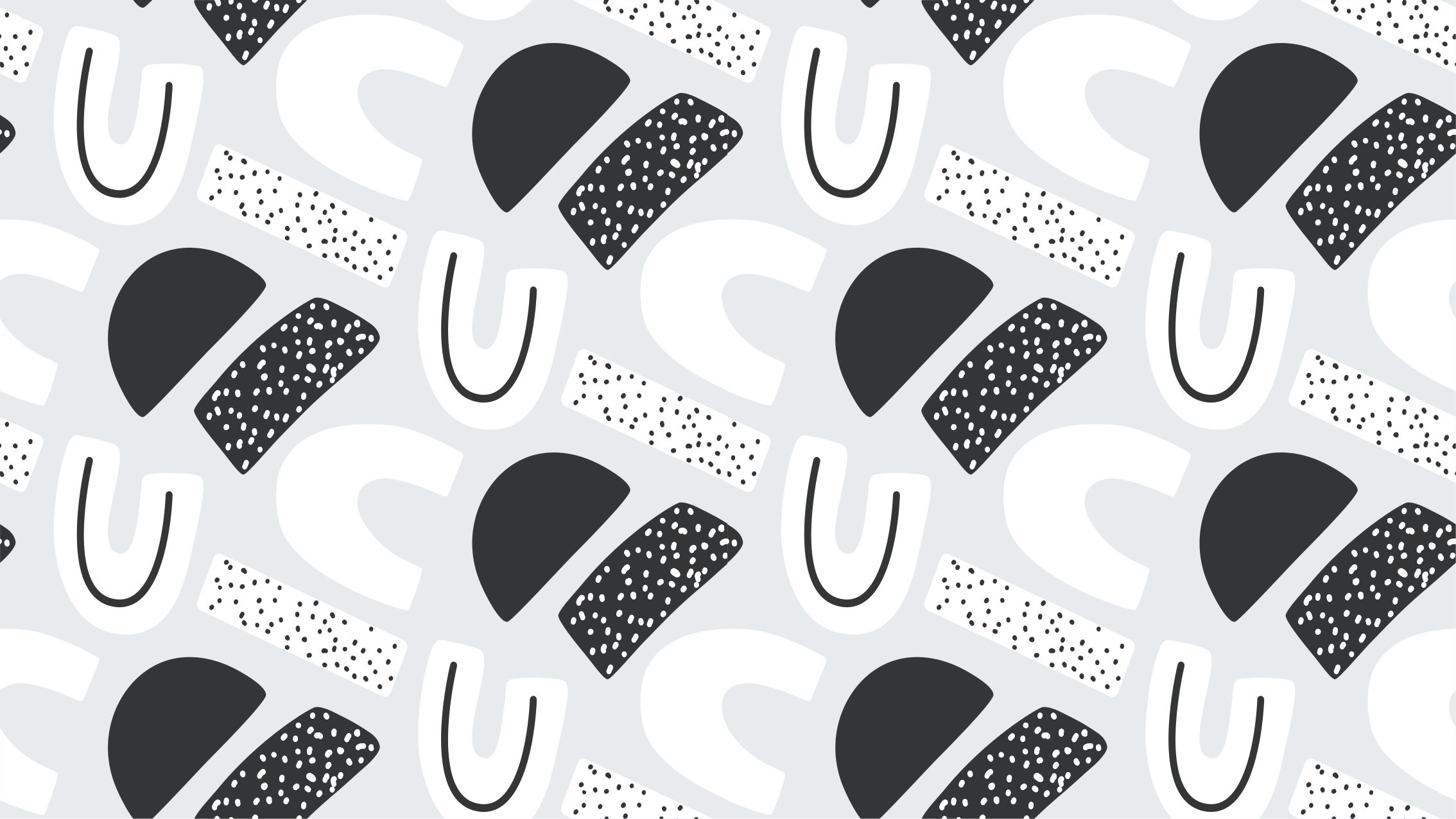 Monochrome abstracte vormen vinyl tapijt baby - TenStickers