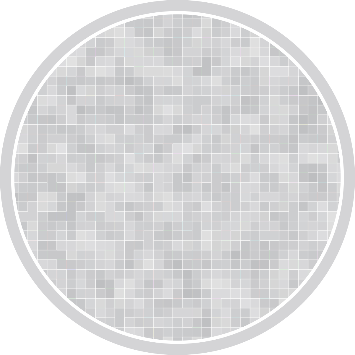 Strak mozaïekpatroon vinyl tapijt badkamer - TenStickers