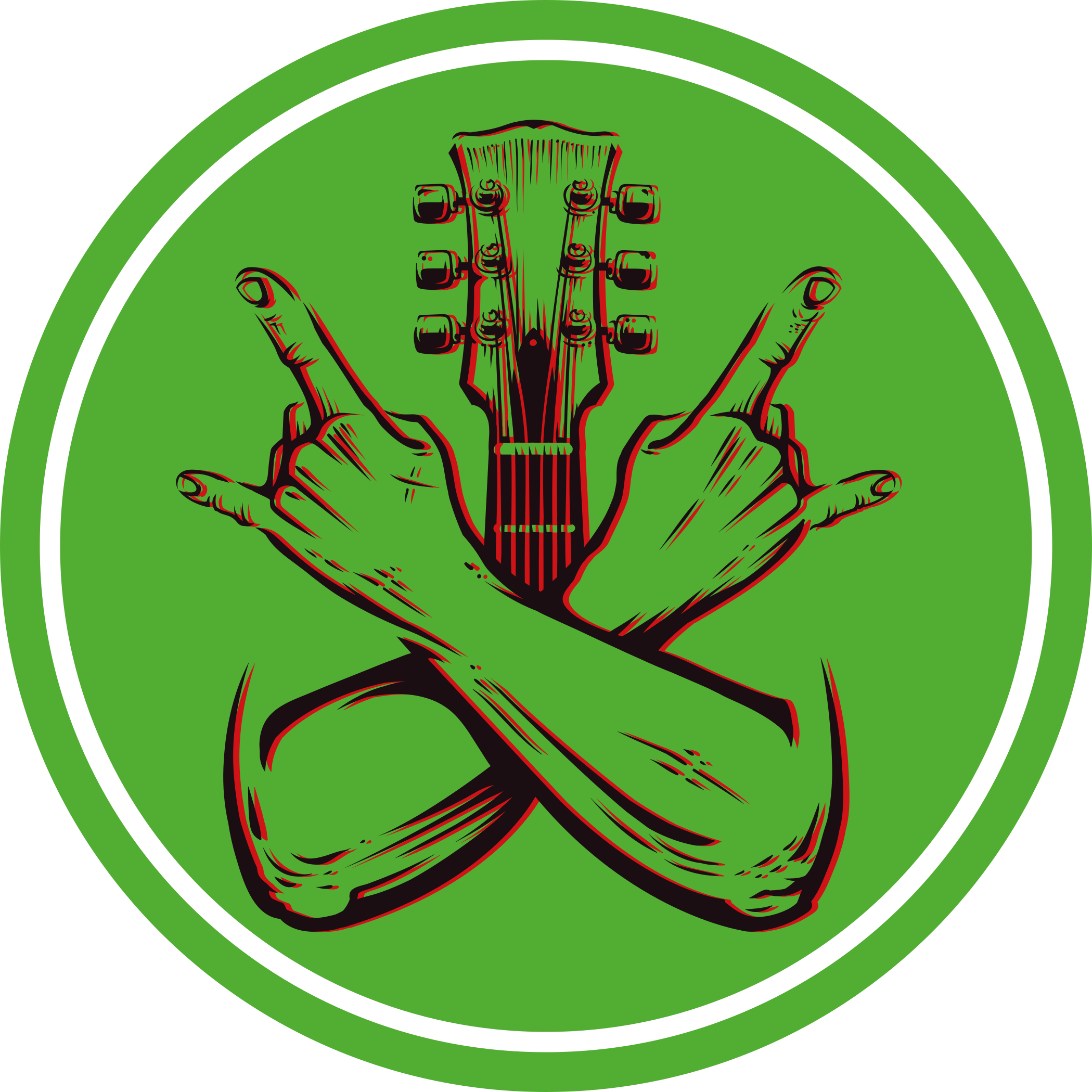 Schommelend gebaar kunstwerk vinyl vloerkleed rond - TenStickers