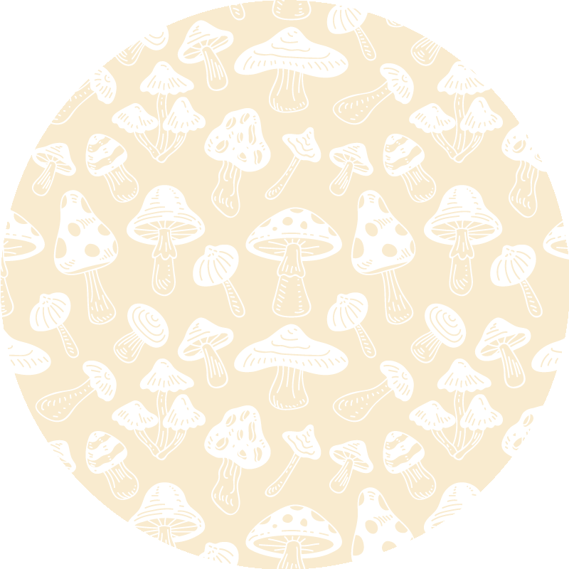 Marmeren vinyl tapijt mushroom idee - TenStickers