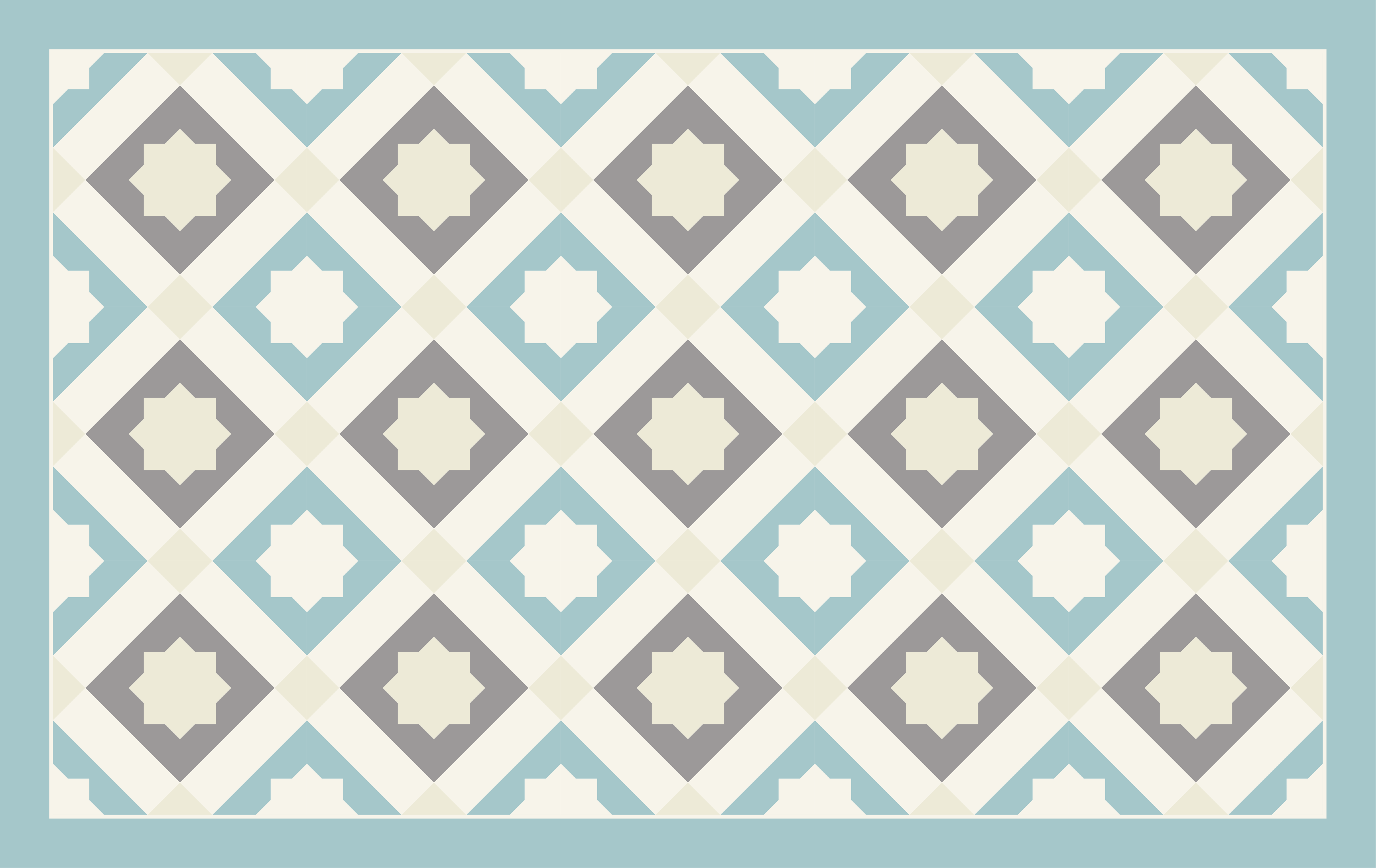 Elegant stermotief vinyl tapijt tegels - TenStickers