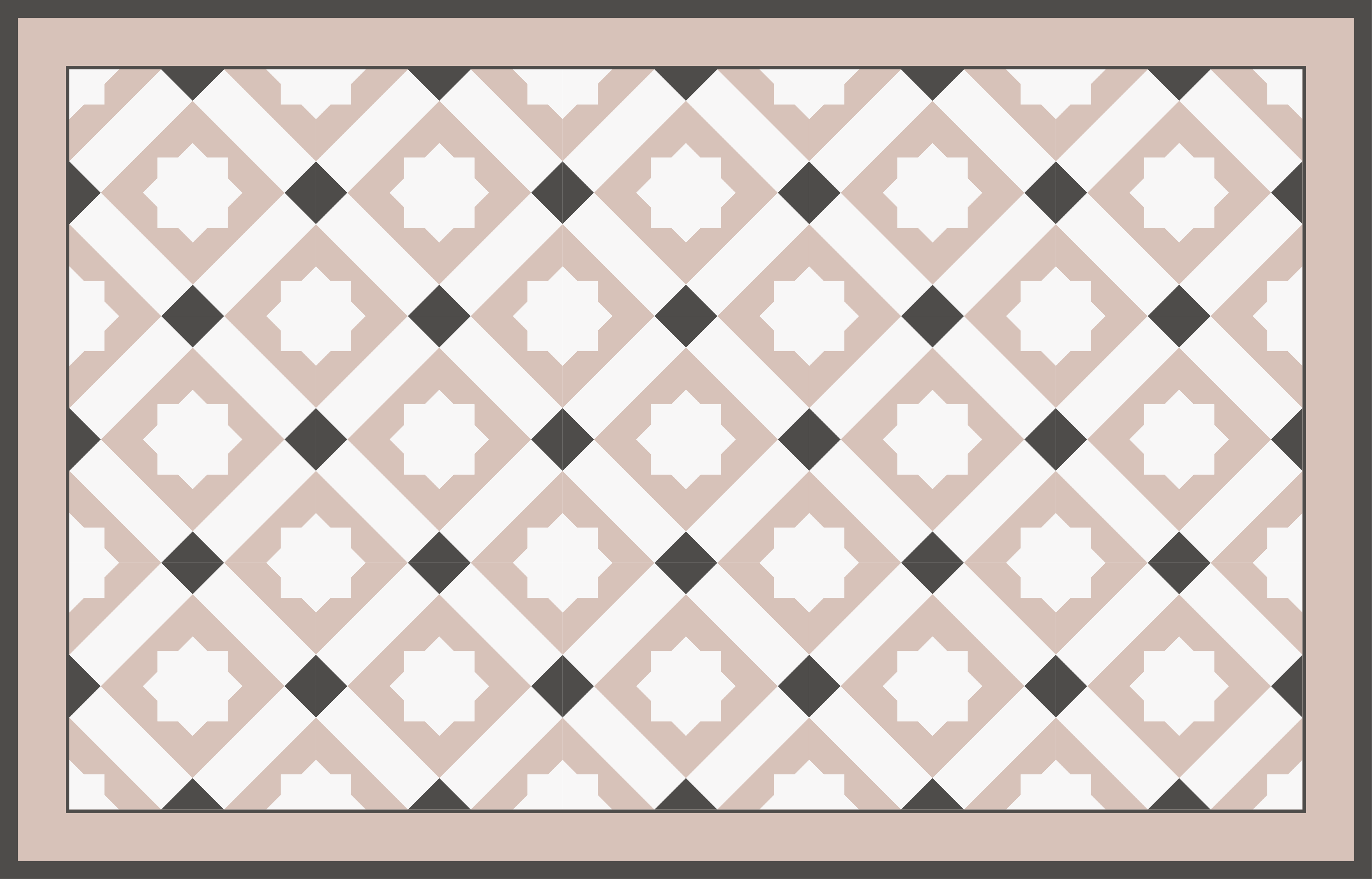 Geometrische sterren vinyl tapijt badkamer - TenStickers