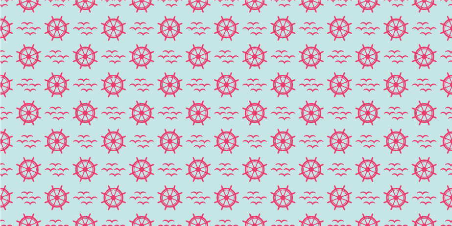 Nautische stuurwielen vinyl tapijt voor meer kinderen - TenStickers