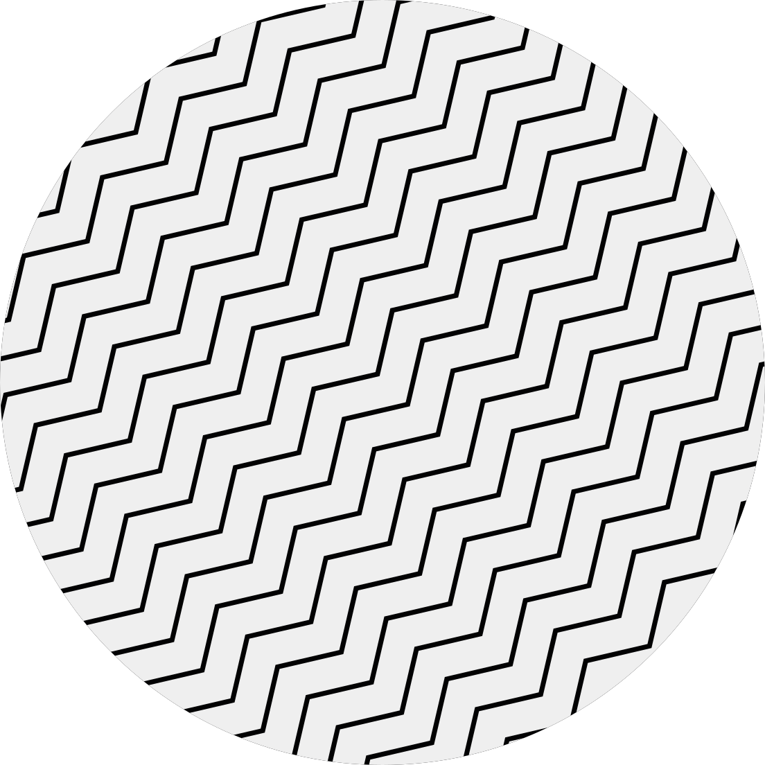 Vinyl tapijt geometrisch zigzag element - TenStickers