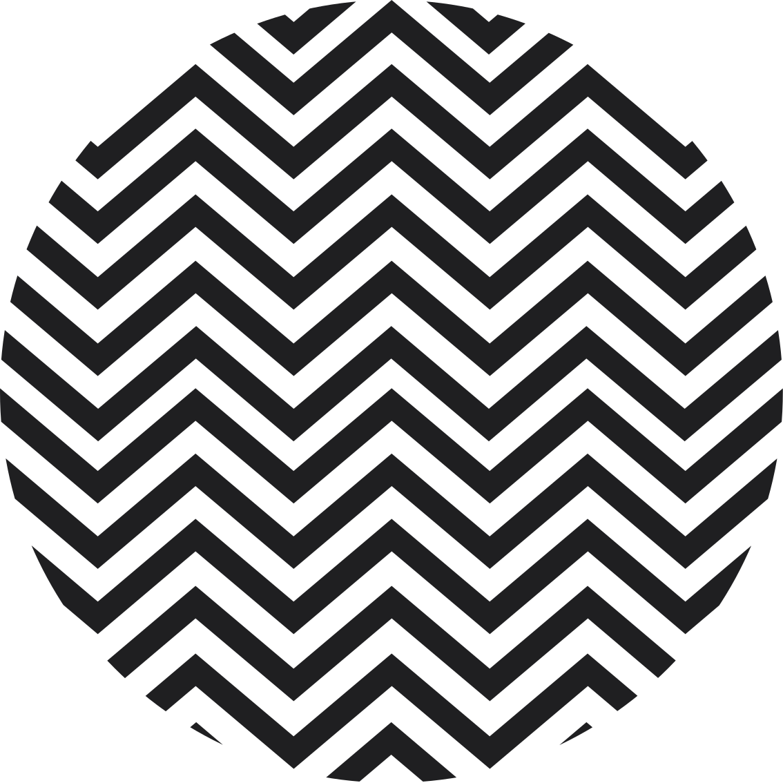 Vinyl tapijt geometrisch chevron motief - TenStickers