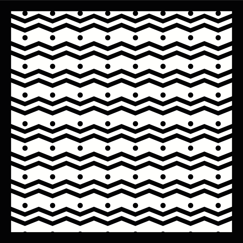 Vinyl tapijt met strepen zigzag concept - TenStickers