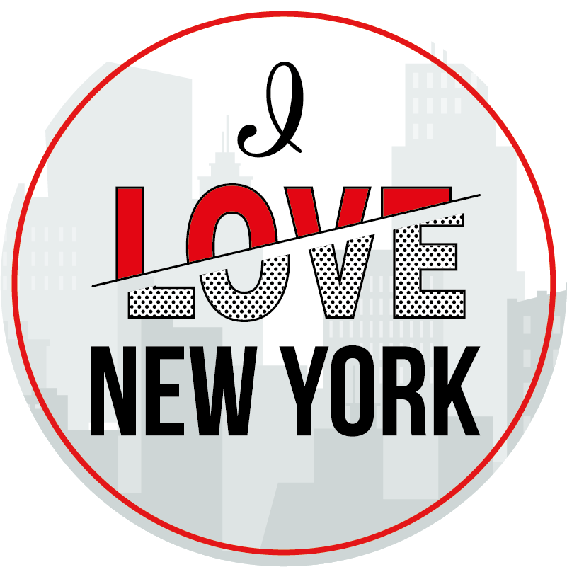 Ik hou van new york vinyl tapijt zinnen en teksten - TenStickers