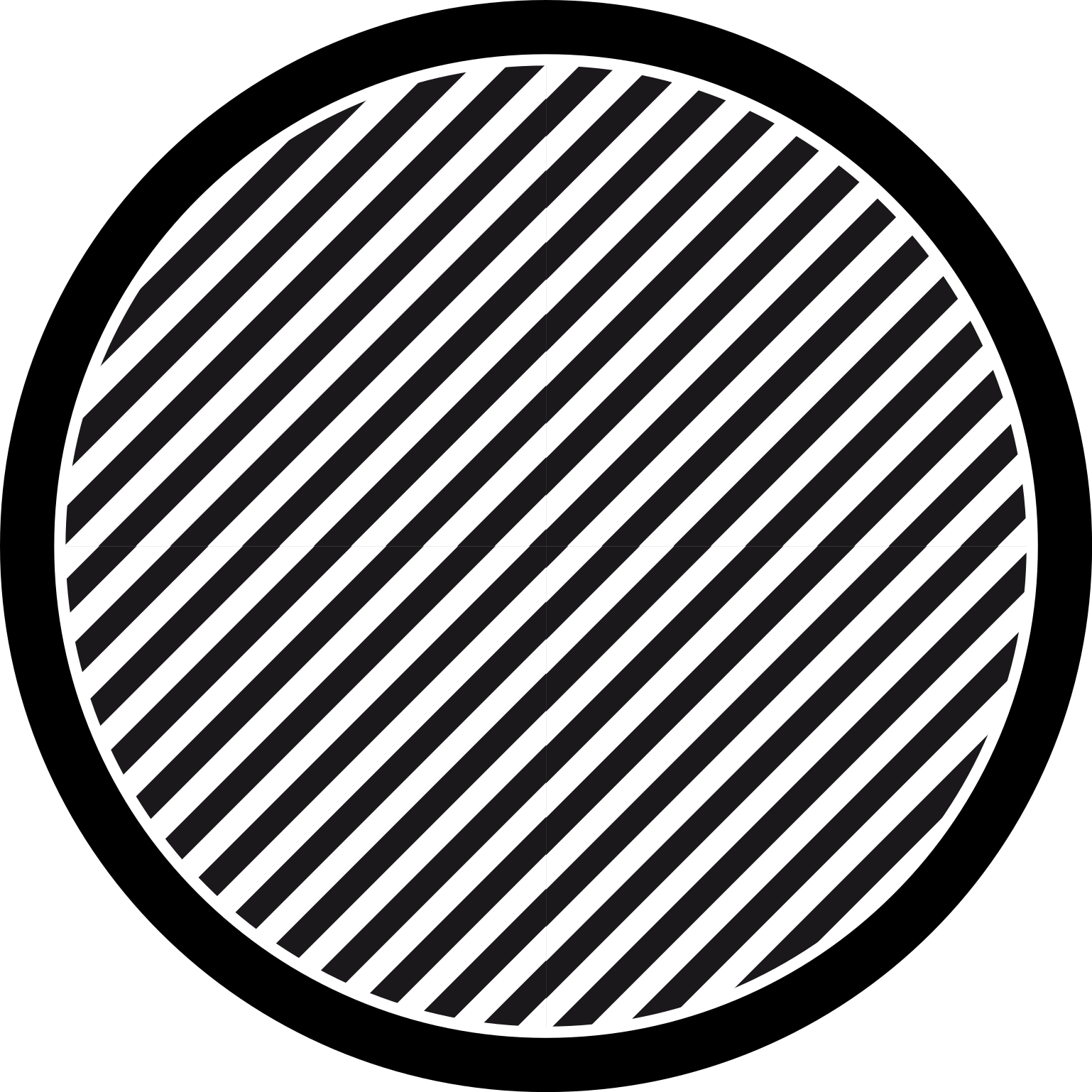 Vinyl tapijt met strepen eenkleurige strepen - TenStickers