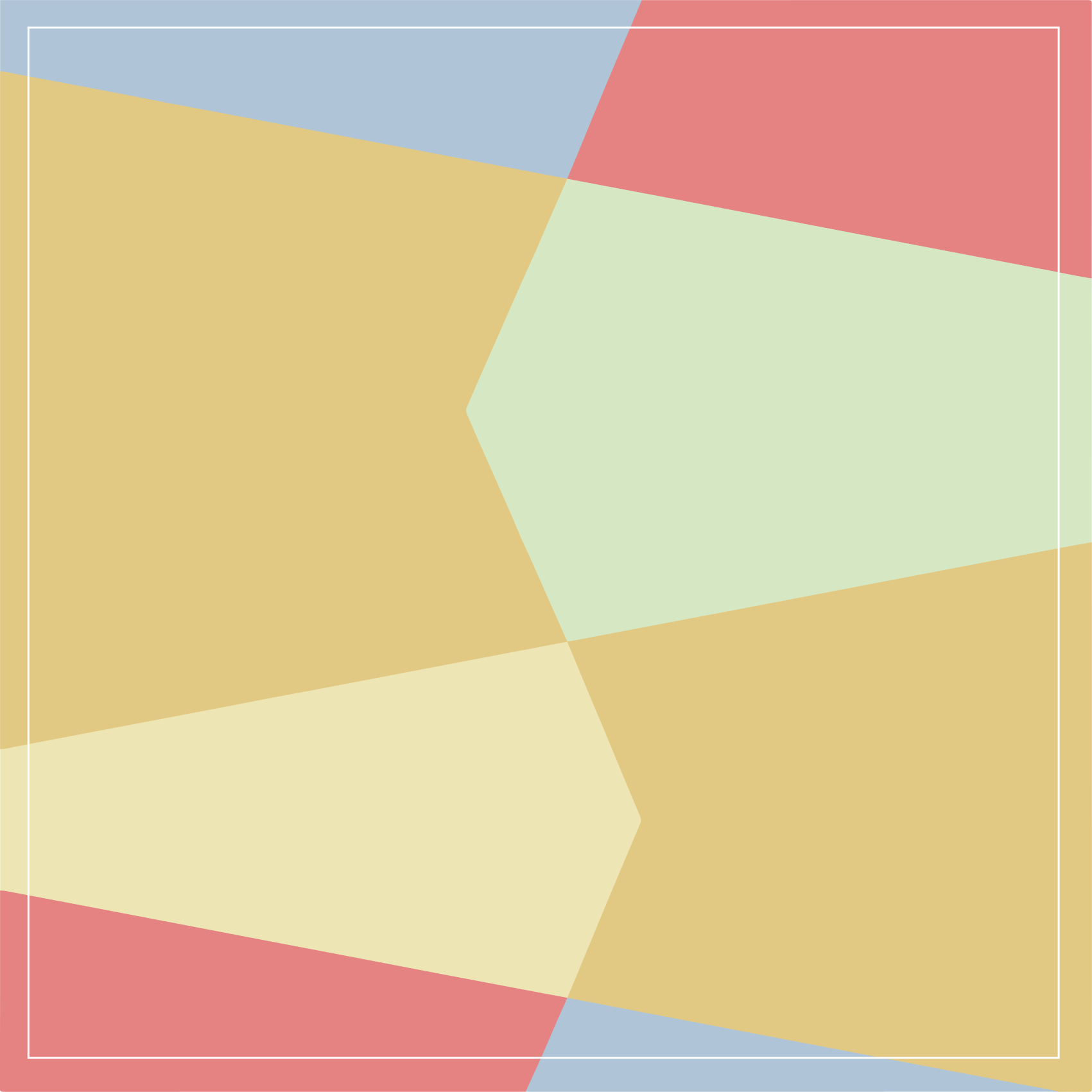 Vinyl tapijt geometrisch levendige geometrische compositie - TenStickers