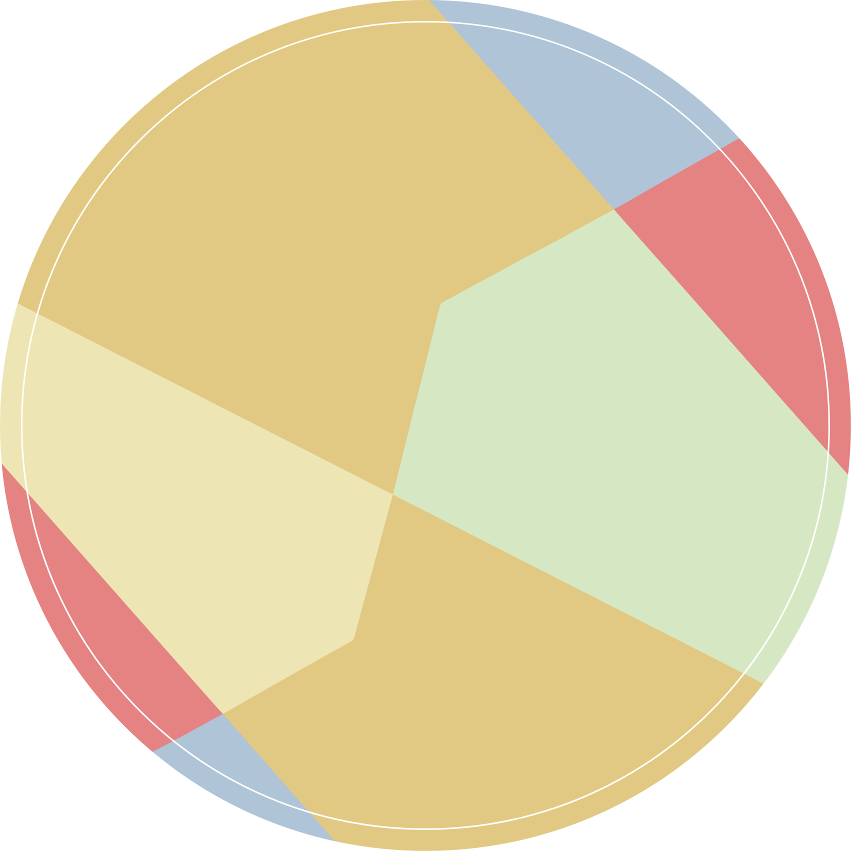 Vinyl tapijt geometrisch hoekige kleurblokken - TenStickers