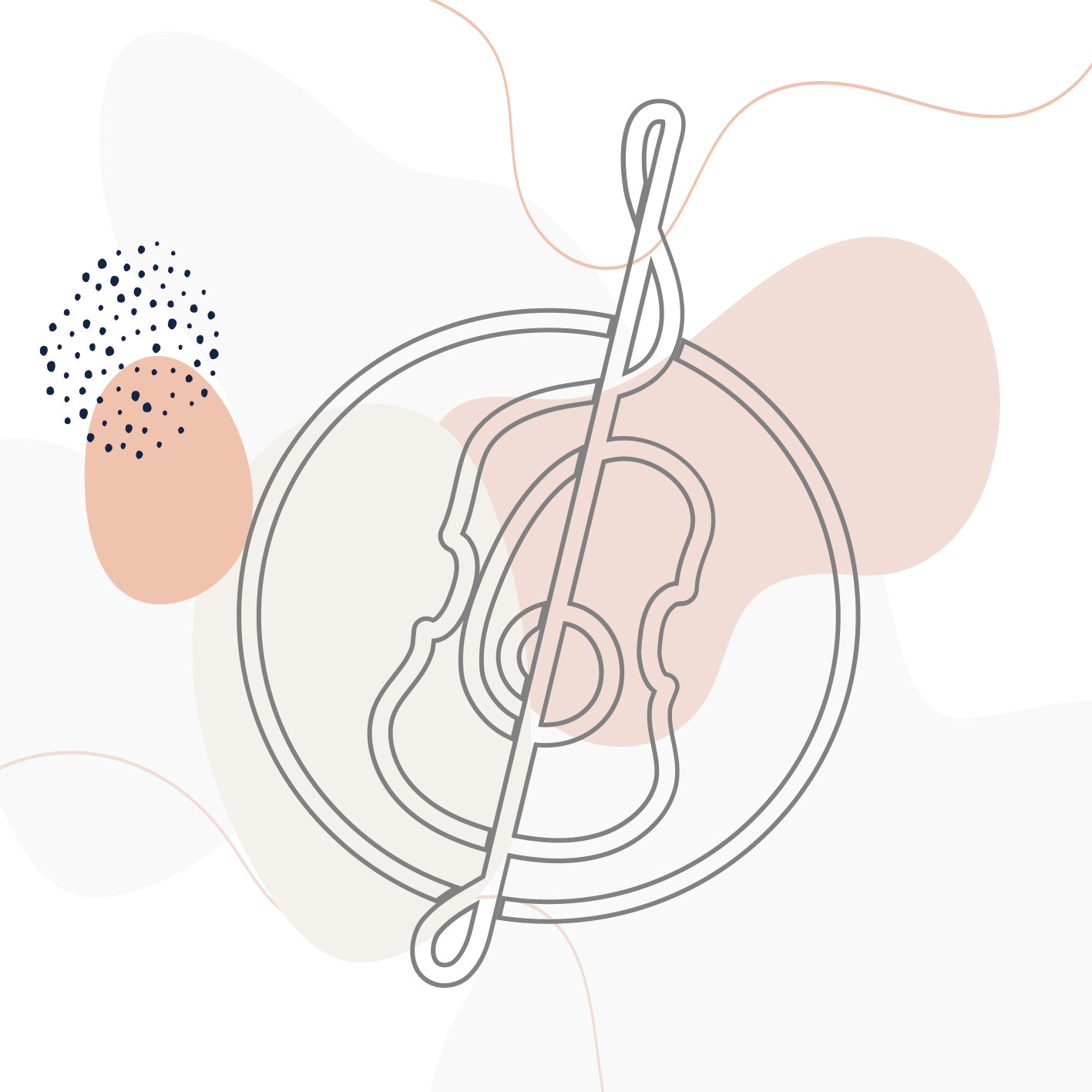 Muzieknoot overzicht vinyl tapijt modern - TenStickers