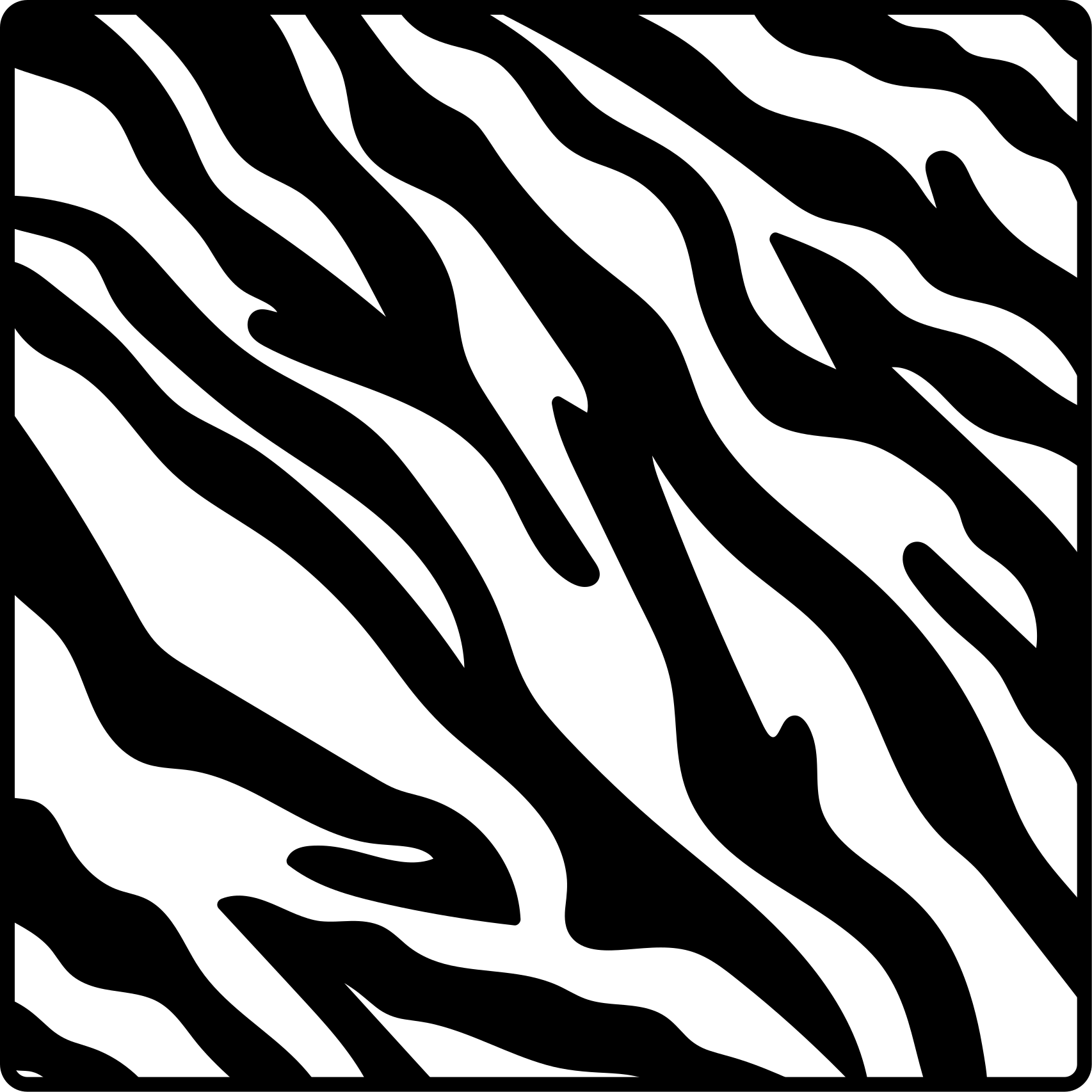 Vinyl tapijt dierenprint zebra patroon stijl - TenStickers