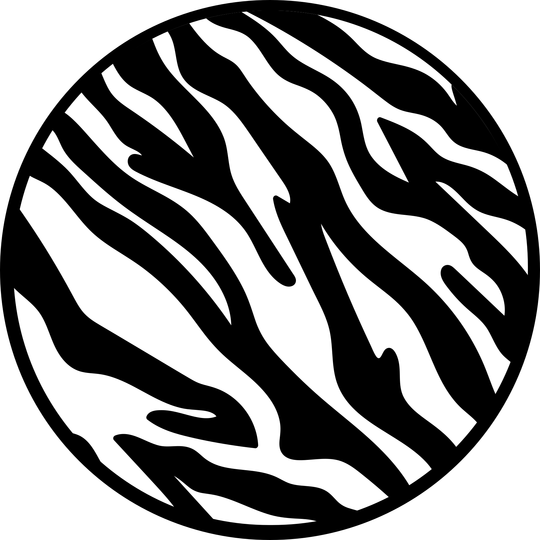Vinyl tapijt dierenprint zebra strepen patroon - TenStickers