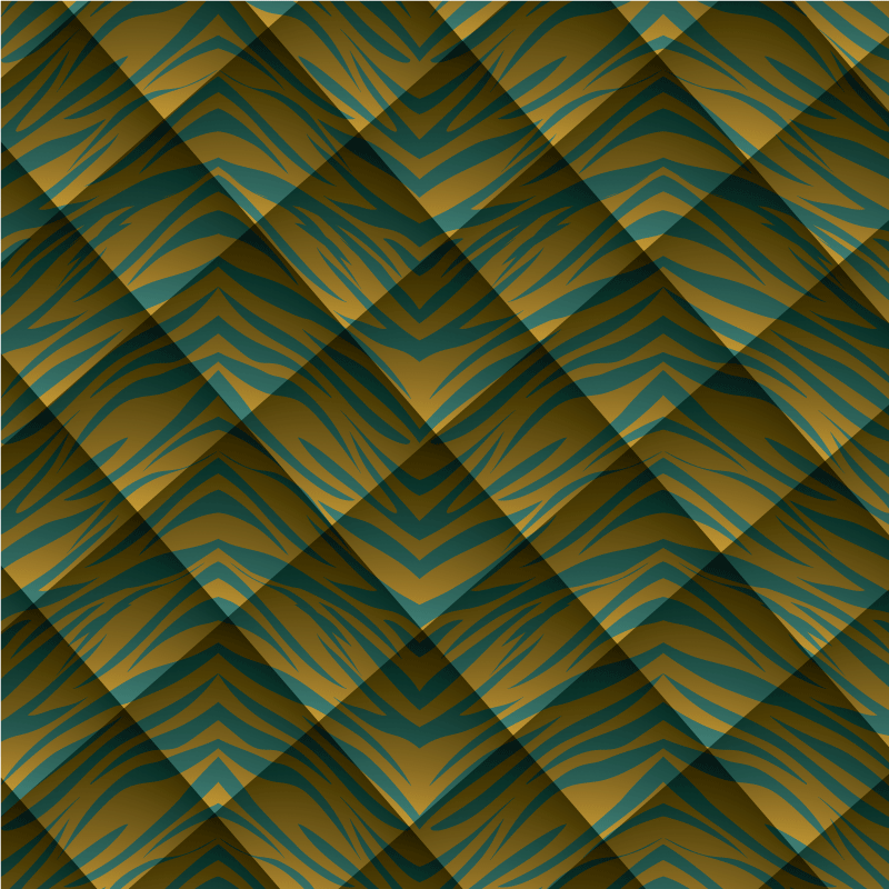 Vinyl tapijt dierenprint zebra patroon fusie - TenStickers