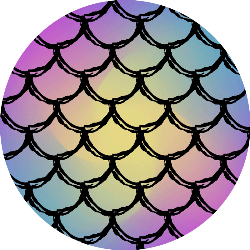 Schalen gradiëntpatroon vinyl tapijt snelweg - TenStickers