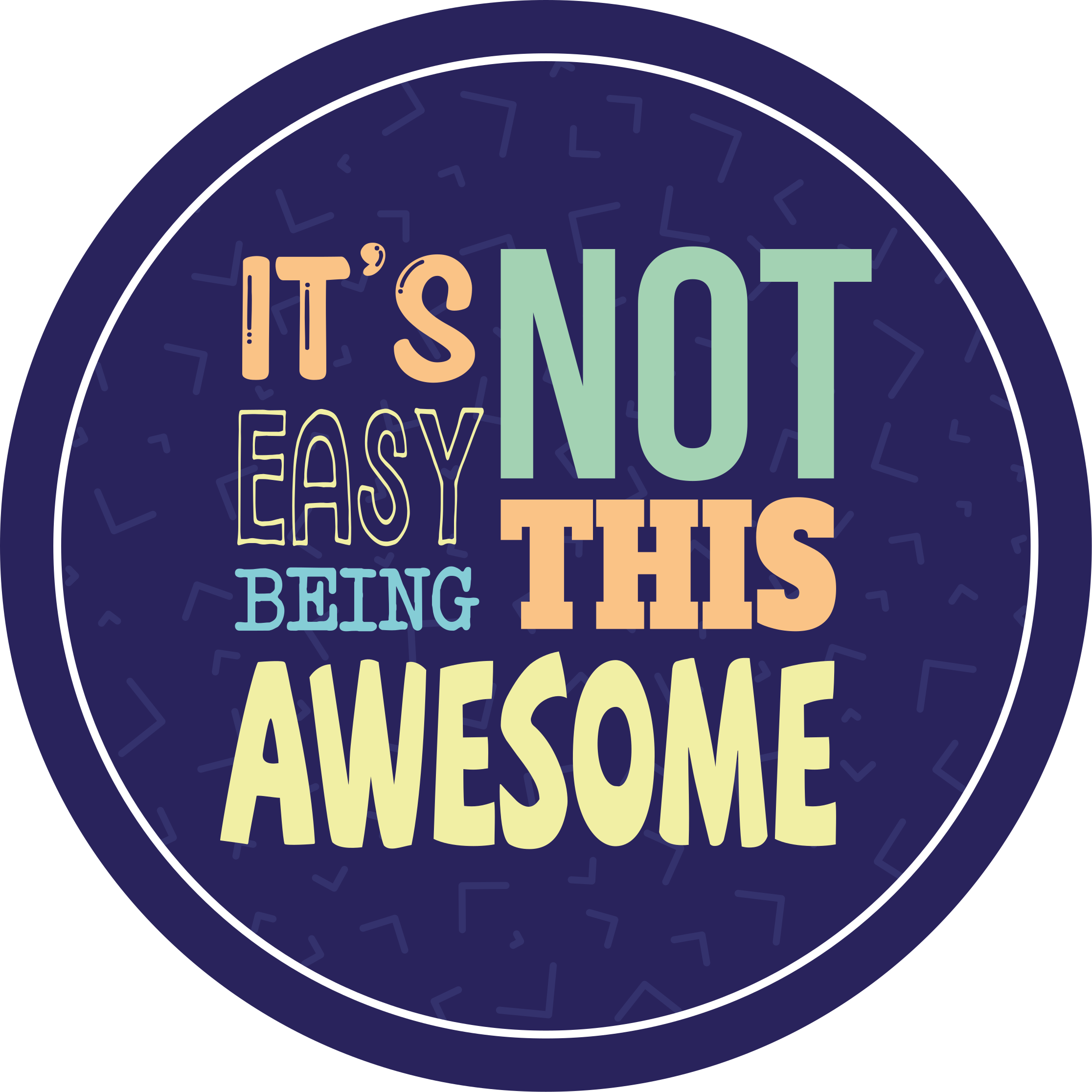 Vinyl tapijt zinnen en teksten niet makkelijk zo geweldig - TenStickers