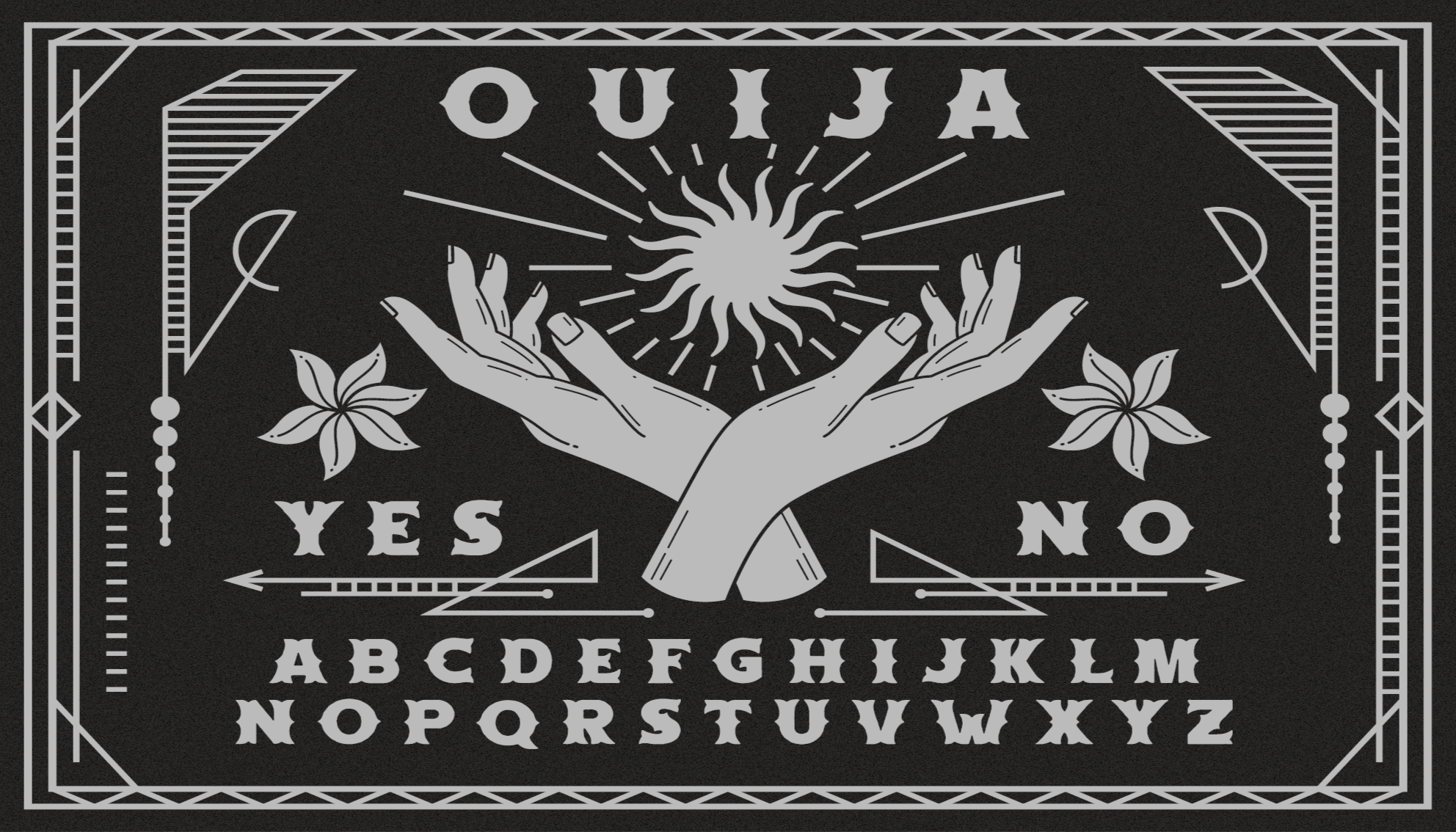 Ouija handen ontwerp vinyl tapijt wereldkaart - TenStickers