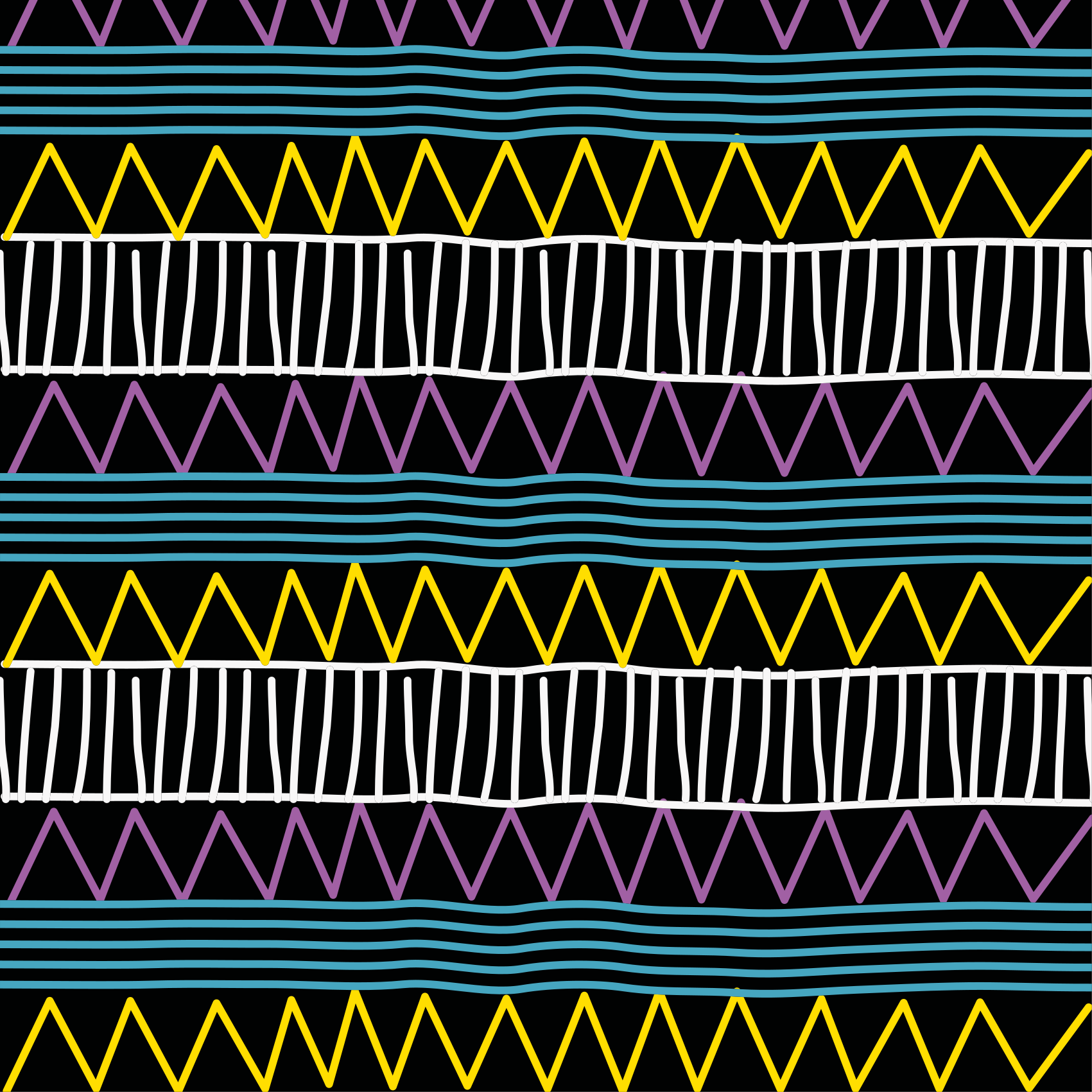 Kleurrijk patroonspel vinyl tapijt geometrisch - TenStickers