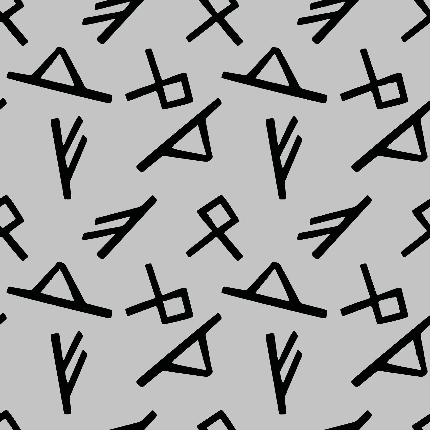 Stijlvolle zwarte vormen vinyl tapijt geometrisch - TenStickers