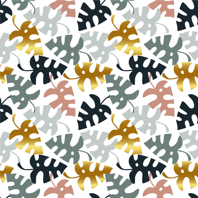 Vinyl tapijt natuur bladembleem - TenStickers