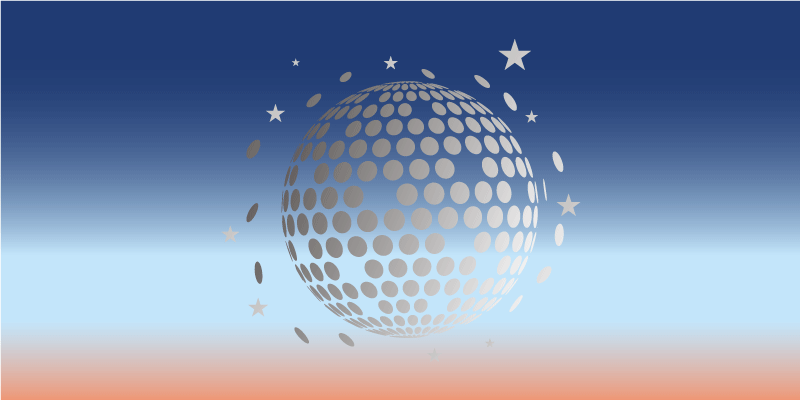 Hemelbol ontwerp vinyl tapijt sterren - TenStickers