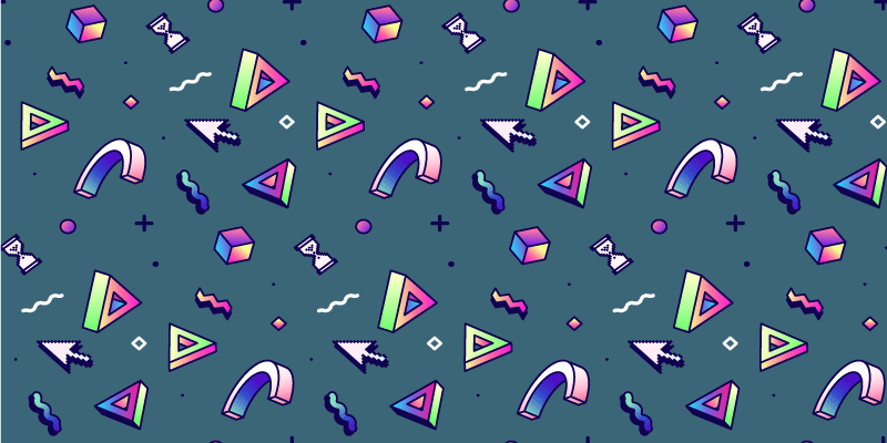 Geometrische kleurenspatten vinyl tapijt met textuur - TenStickers