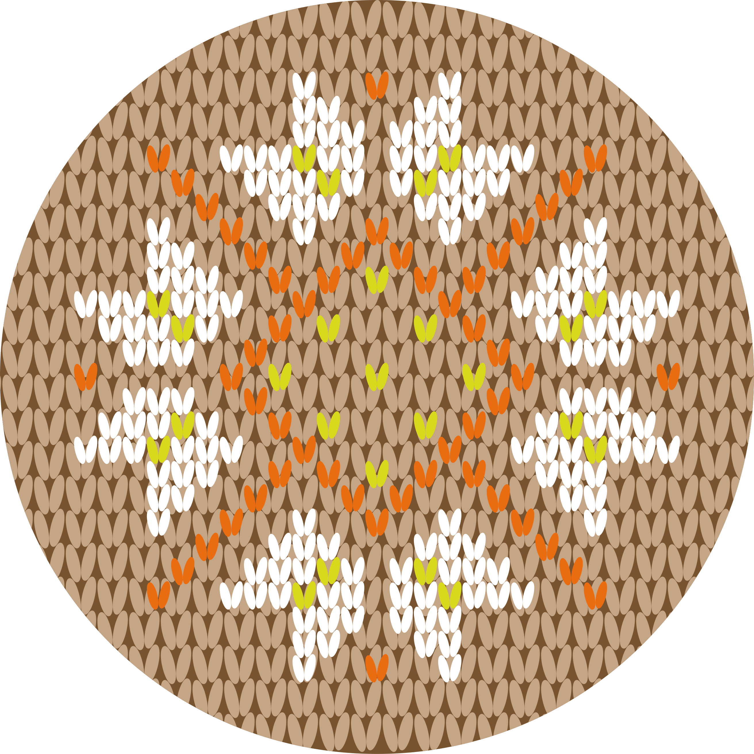 Bloemen versierde stijl vinyl tapijt ontvangst hal - TenStickers