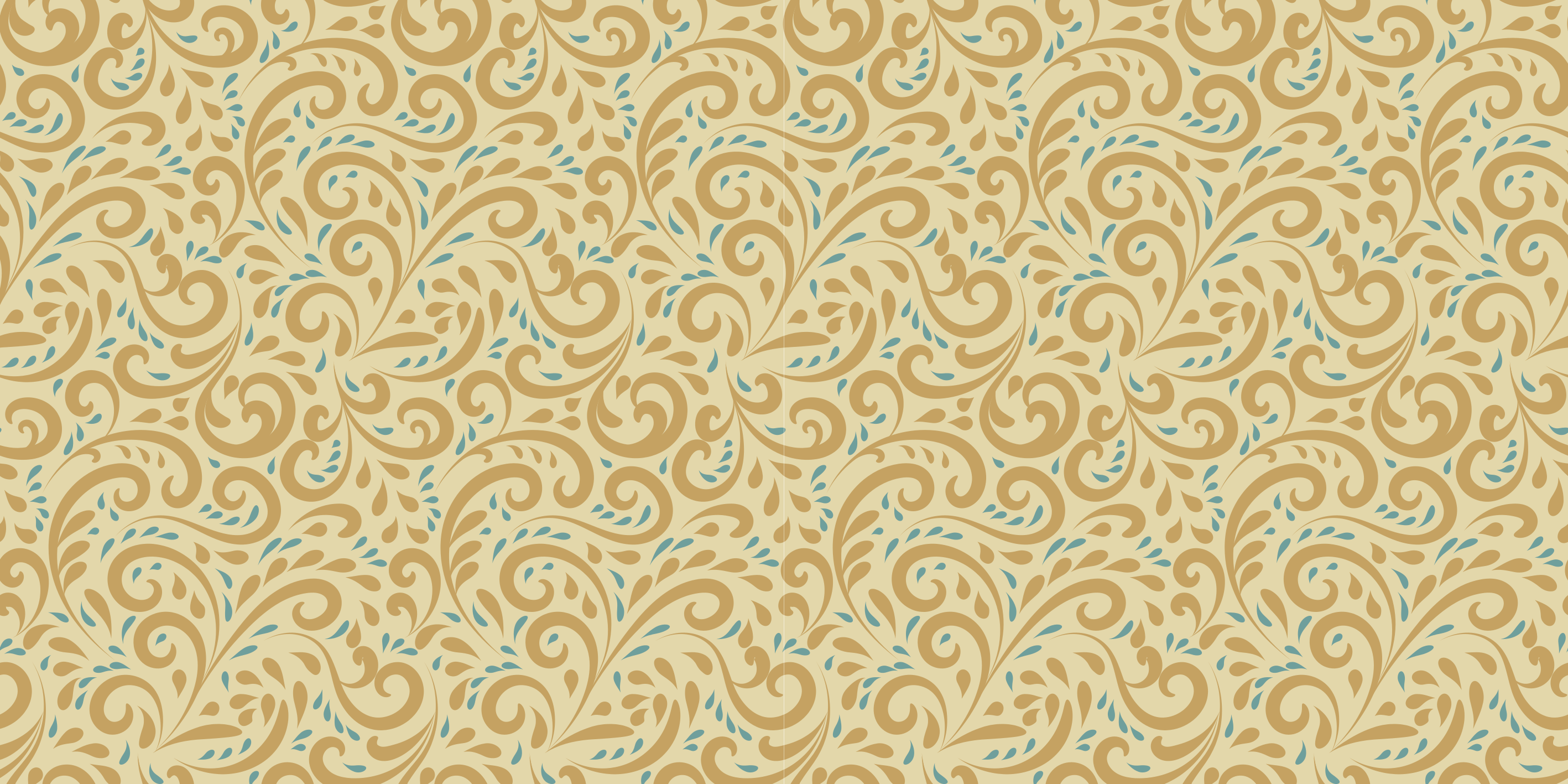 Botanisch wervelelement vinyl tapijt bloemen en planten - TenStickers