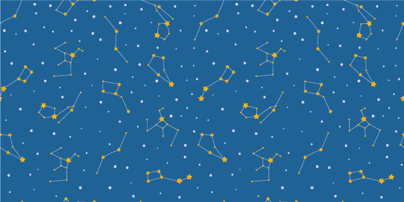 Hemelse nachthemel vinyl tapijt sterren - TenStickers