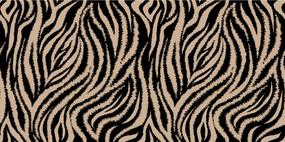 Vinyl tapijt dierenprint zebra gestreept motief - TenStickers