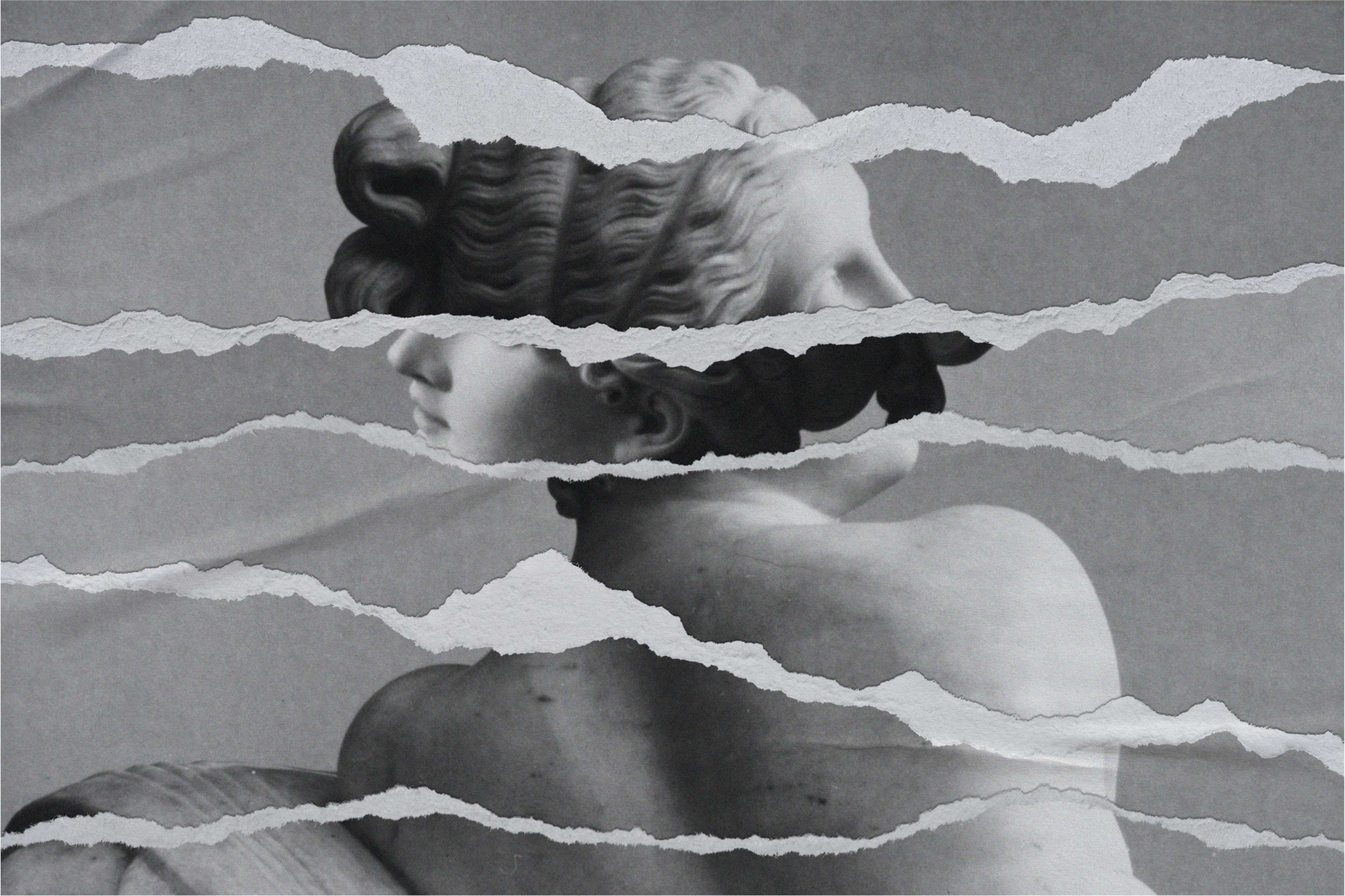 Gescheurd papier effect vinyl tapijt andere textuur - TenStickers