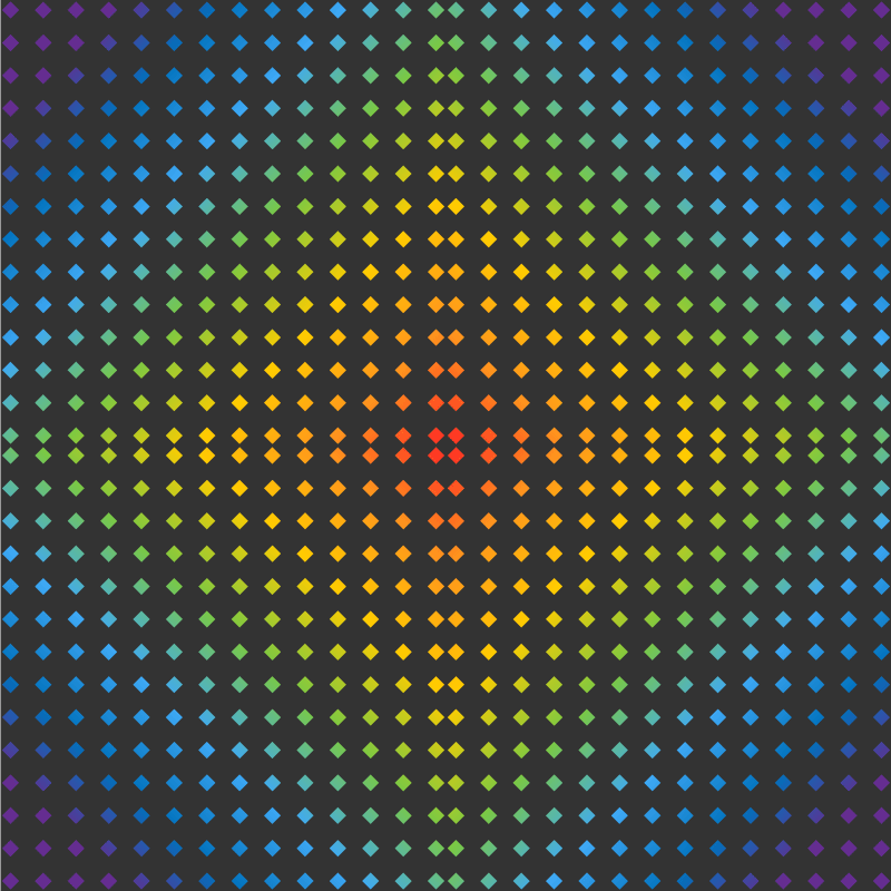 Regenboog diamant ontwerp vinyl tapijt tiener - TenStickers