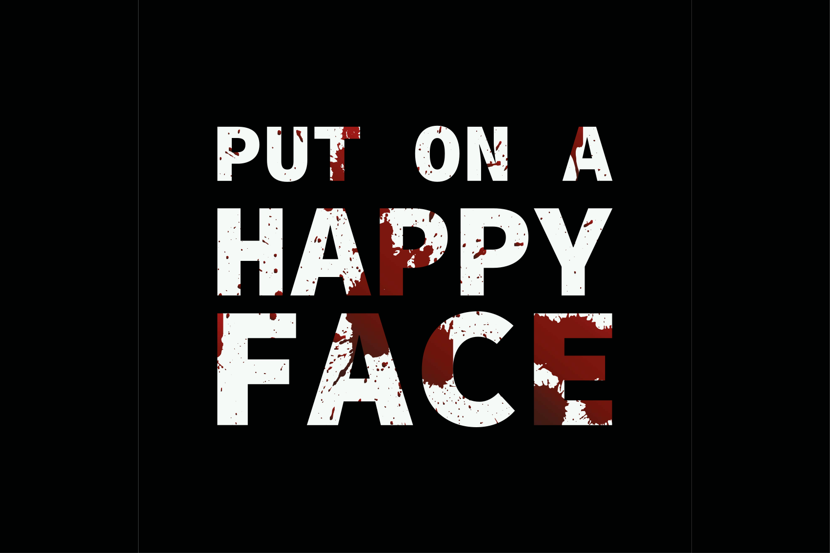 Op het gezicht leggen vinyl tapijt zinnen en teksten - TenStickers