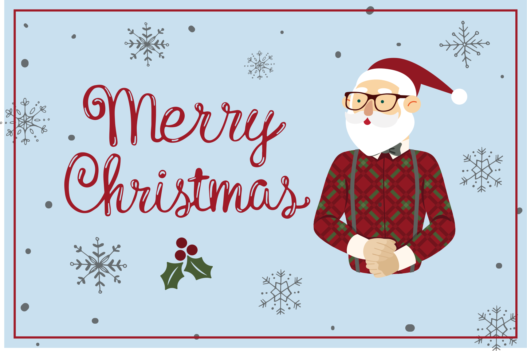 Vrolijke kerstgroet vinyl tapijt Halloween - TenStickers