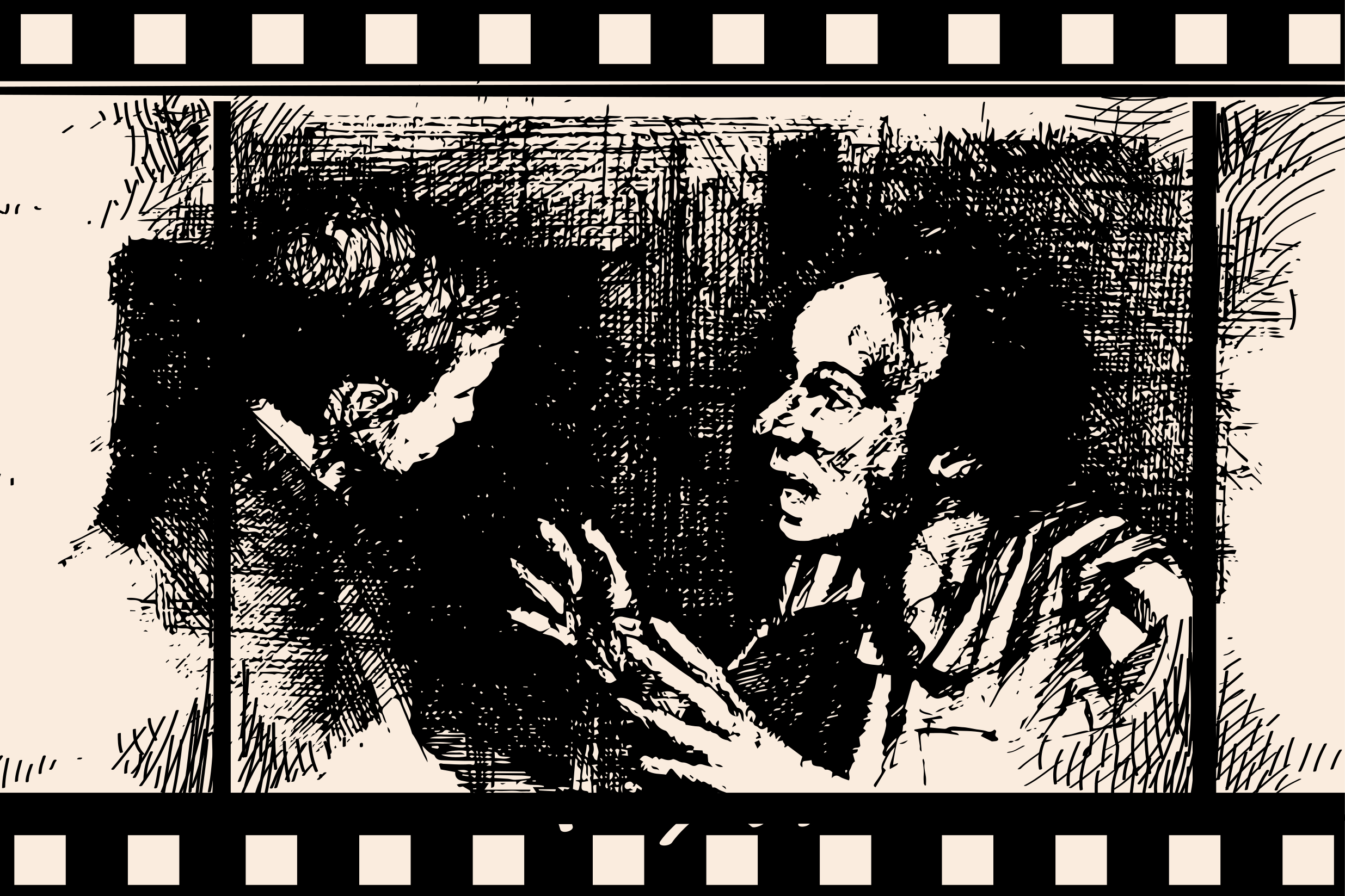 Filmscène kunst vinyl tapijt evenement - TenStickers