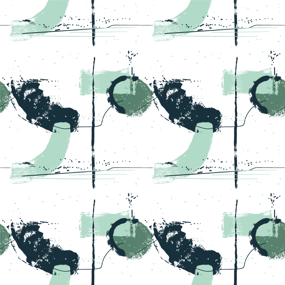 Abstracte groene strepen vinyl tapijt minimalistisch - TenStickers