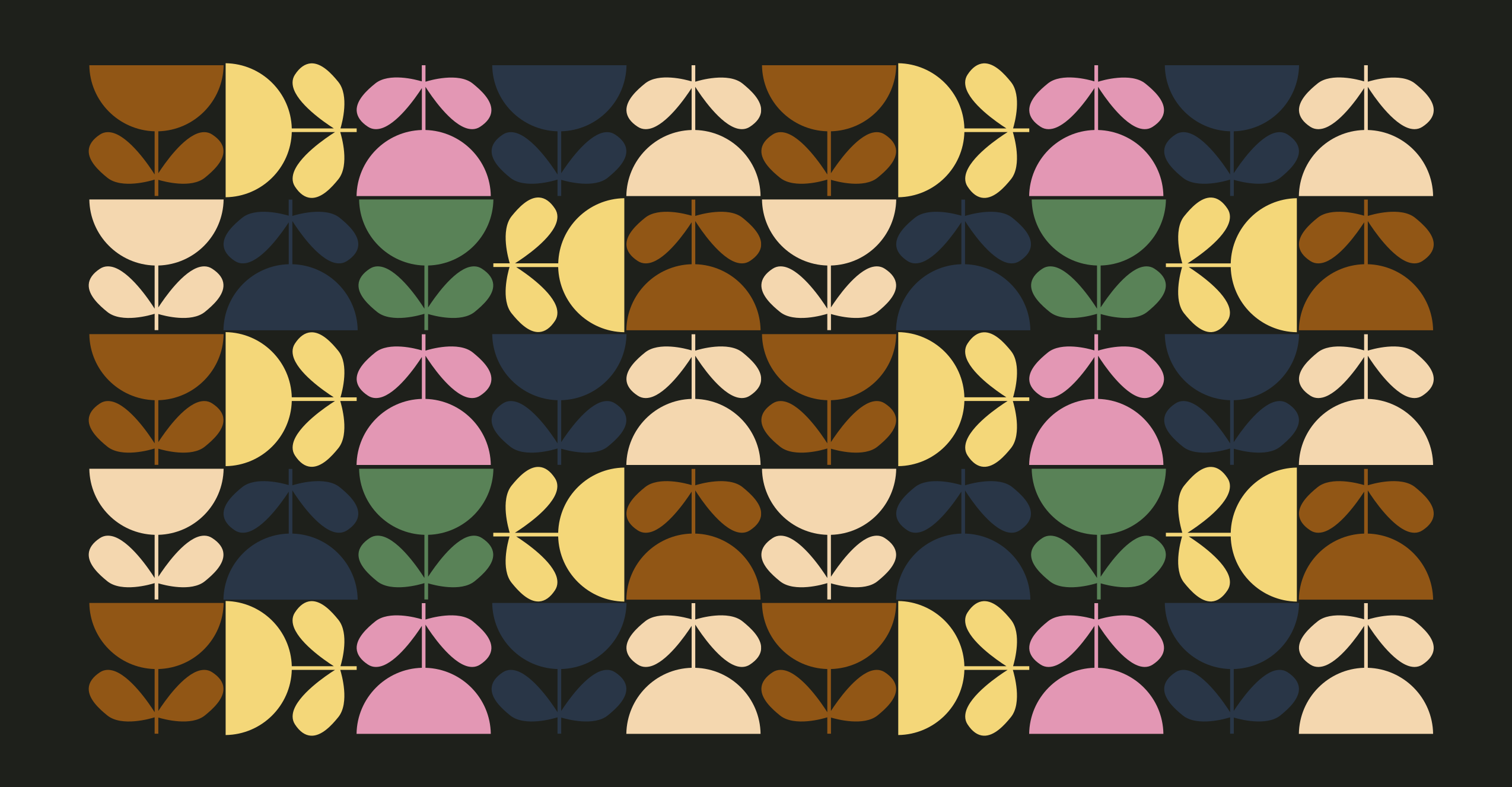 Levendige bladmotieven vinyl tapijt tegels - TenStickers