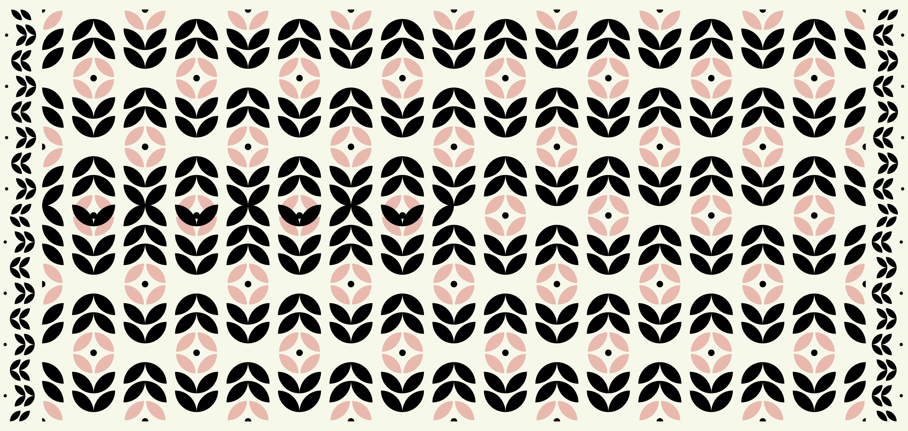 Bloemig geometrisch motief vinyl tapijt modern - TenStickers