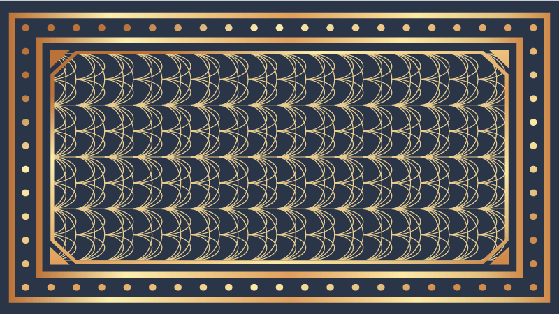 Elegante golfpatronen vinyl tapijt geometrisch - TenStickers