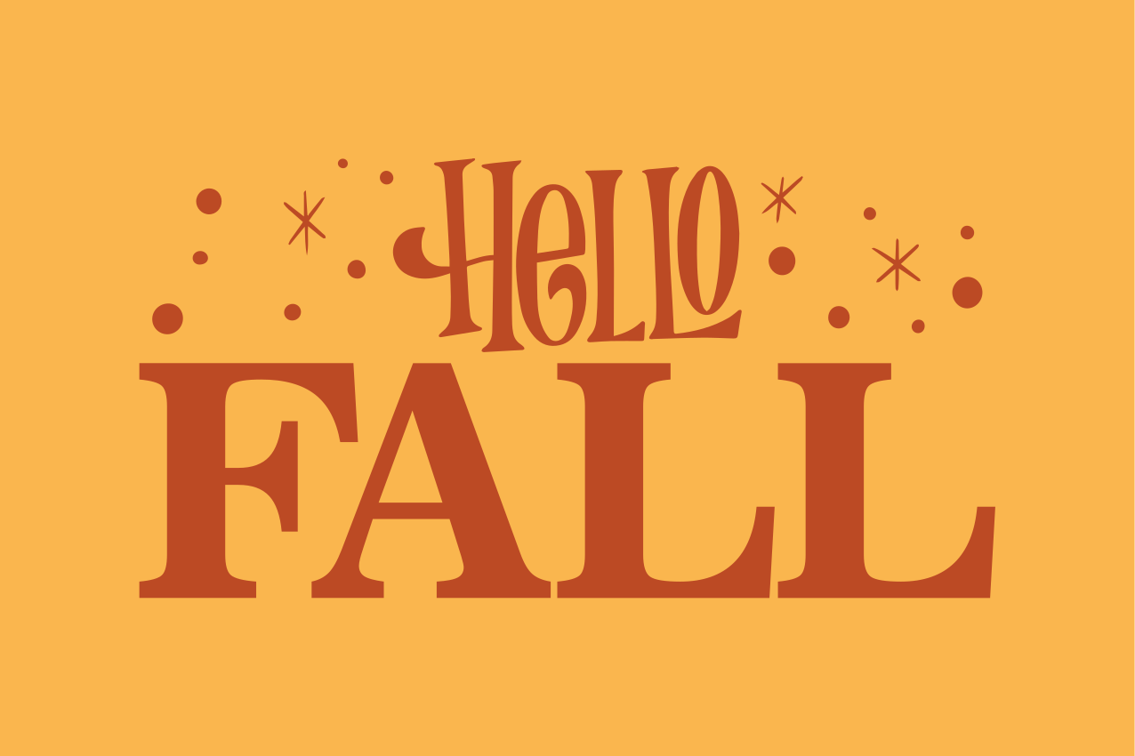 Welkom herfstvibes vinyl tapijt zinnen en teksten - TenStickers