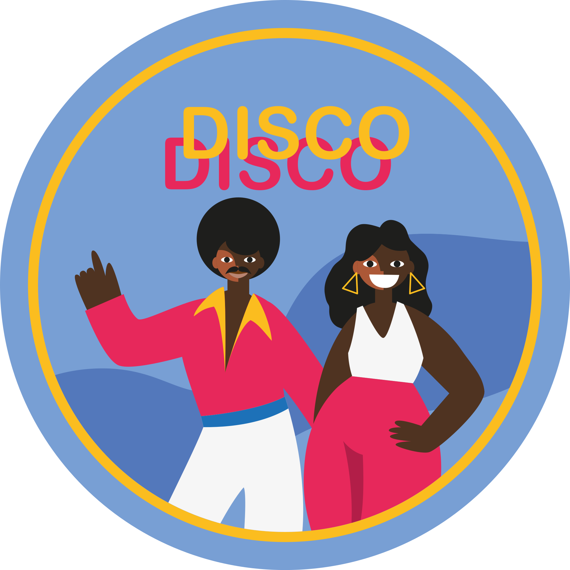 Stijlvolle discovibes vinyl vloerkleed rond - TenStickers