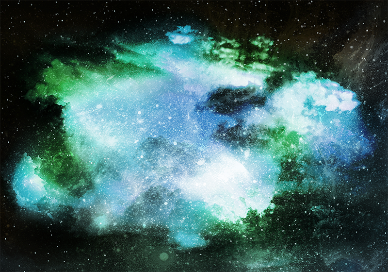 Hemelse ontdekking vinyl tapijt sterren - TenStickers