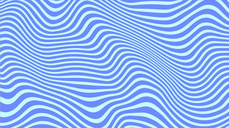 Vloeiende blauwe golven vinyl tapijt geometrisch - TenStickers