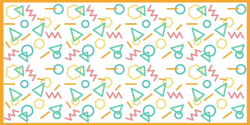 Kleurrijke vormpatronen vinyl tapijt voor meer kinderen - TenStickers
