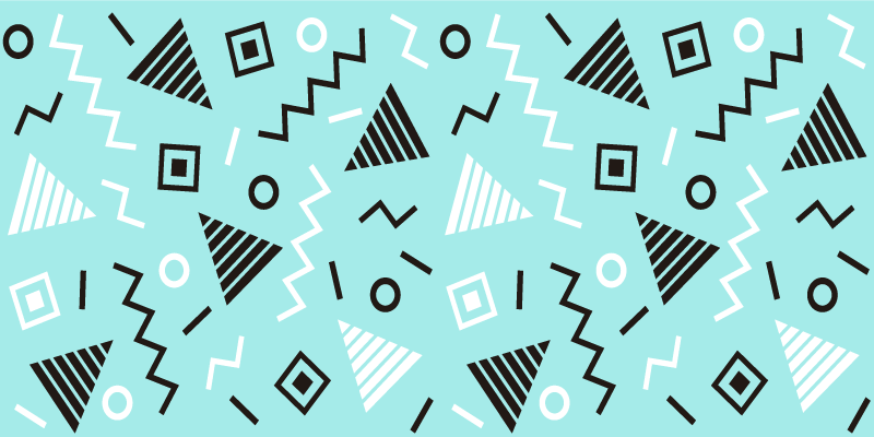 Formulierenregeling vinyl tapijt geometrisch - TenStickers