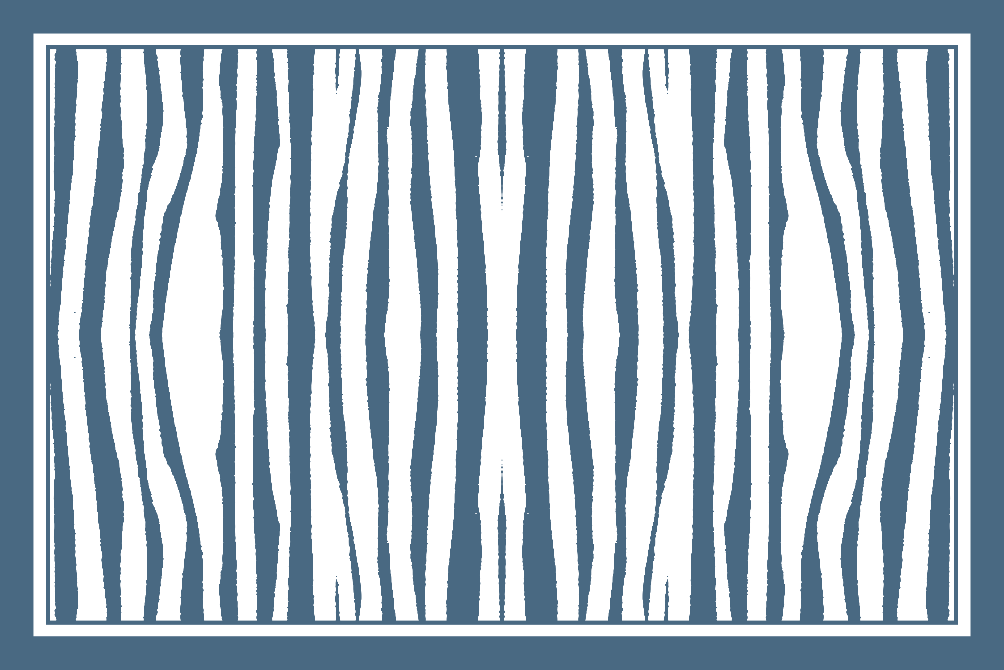 Blauwe zebrastrepen vinyl tapijt dierenprint - TenStickers