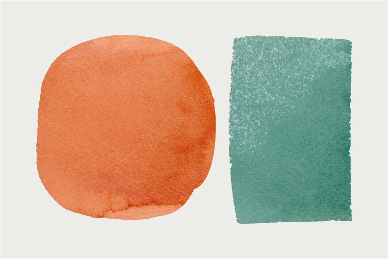 Abstracte segmenten vinyl tapijt woonkamer - TenStickers