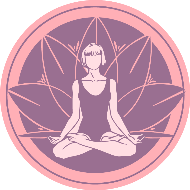 Symbool voor serene meditatie vinyl tapijt mandala - TenStickers