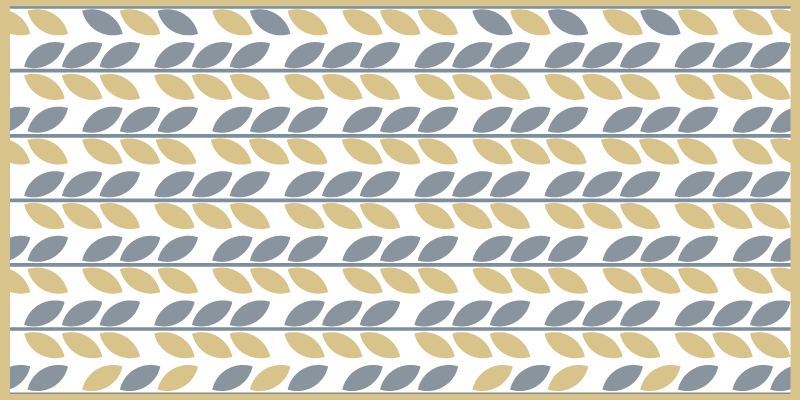 Bladpatroon strepen vinyl tapijt natuur - TenStickers