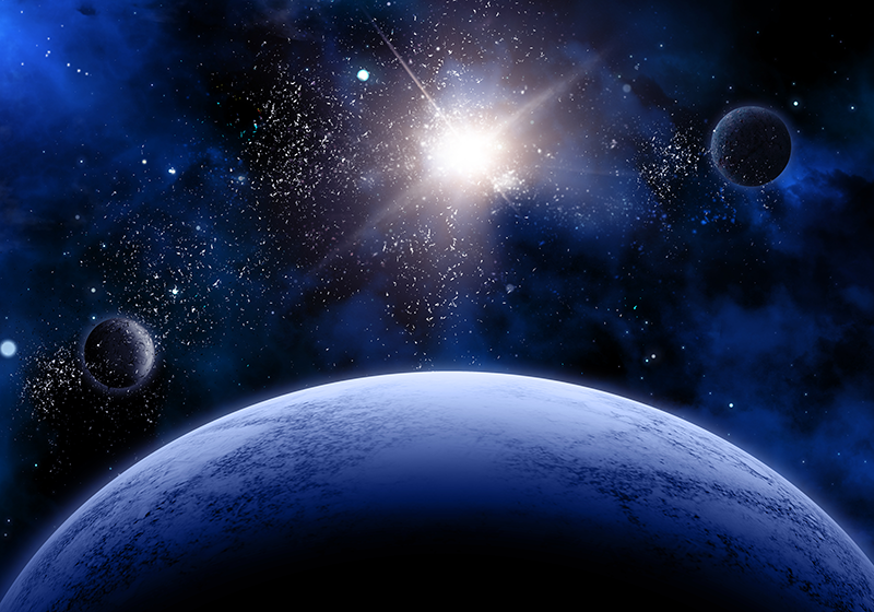 Kosmische sterrenhemel vinyl tapijt voor meer kinderen - TenStickers